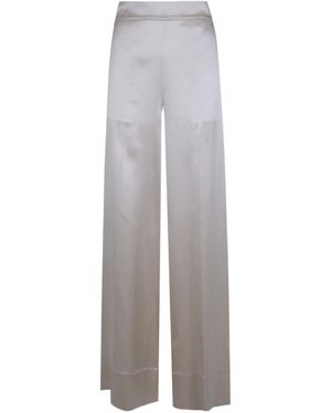 JOSEPH Dijon Elasticated-Waistband Palazzo Pants - Gray