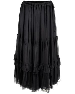 Chloé Ruffled Skirt - Black