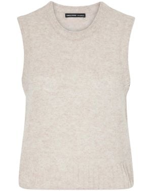 James Perse Greywhite Sleeveless Knit Vest - Natural