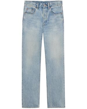 Saint Laurent Loose-Fit Mid-Rise Jeans - Blue