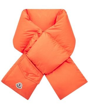 Moncler Down Packable Scarf - Orange