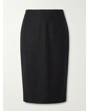 Gucci Rear Slit Midi Skirt - Black