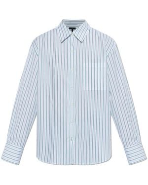 Rag & Bone Striped-Pattern Shirt - Blue