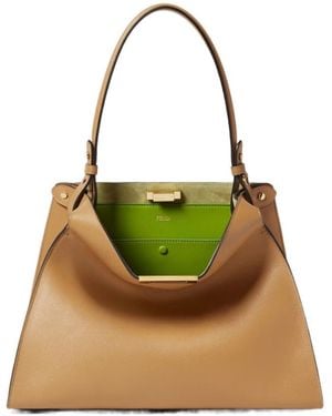 Fendi Way Medium Tote Bag - Metallic