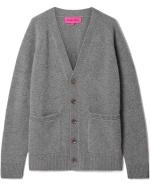 The Elder Statesman Long-Sleeved Cashmere Cardigan - Gray