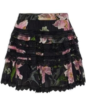 AllSaints Zora Lace-Trim Mini Skirt - Black