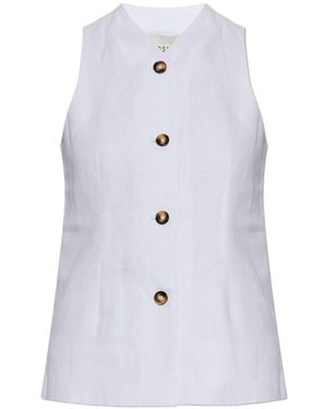 Posse Sleeveless Vest - White