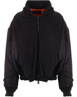 Balenciaga Logo-Tag Bomber Jacket in Black for Men | Lyst Balenciaga Logo-Tag Bomber Jacket in Black for Men | Lyst