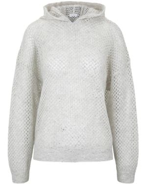 Brunello Cucinelli Long-Sleeved Knitwear - Gray