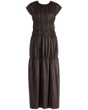 Amomento Shirring Dress - Black