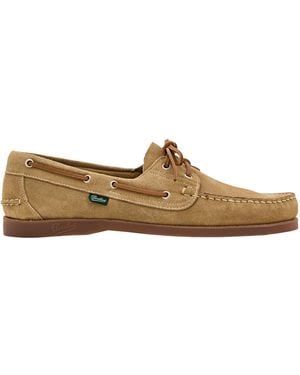 Paraboot Lace-Up Almond-Toe Loafers - Brown