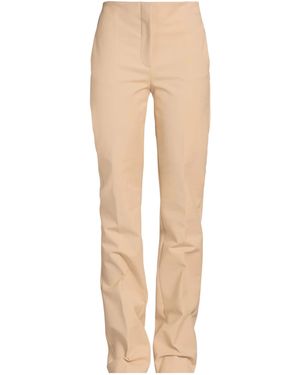 Sportmax Solid Colour Straight-Leg Trousers - Natural