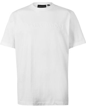 Canada Goose Pure Cotton Round-Neck T-Shirt - White