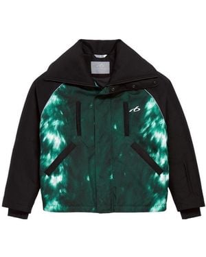 Balenciaga Bodies High Collar Techwear Parka - Green