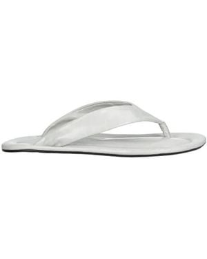 BY FAR Dasha Leather Sandals - White