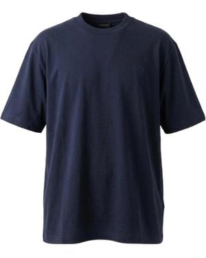 Gucci Cotton Silk Jersey T-Shirt With Embroidery - Blue