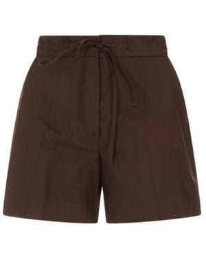 P.A.R.O.S.H. P.A.R.O..H. Drawstring Shorts - Brown