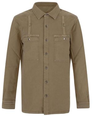 Rick Owens Long-Sleeve Shirt Jacket - Green