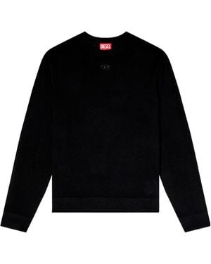 DIESEL K-Valiam Cut-Out Logo Jumper - Black