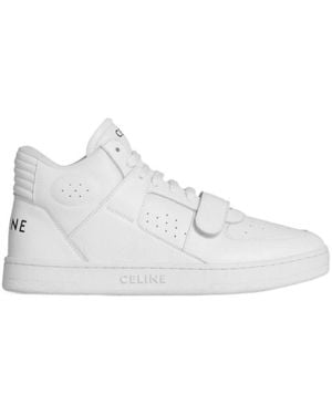 Celine Ct-02 Trainer Mid Trainer With Scratch - White