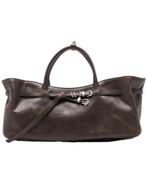 Marge Sherwood Top-Handle Shoulder Bag - Brown