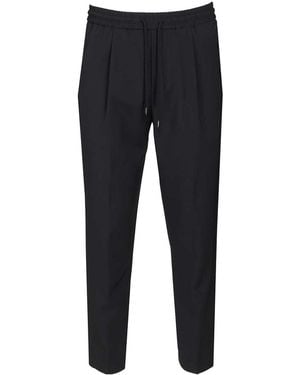 Jacob Cohen Drawstring Pleated Trousers - Black