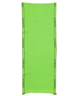 Acne Studios Jacquard-Logo Scarf - Green