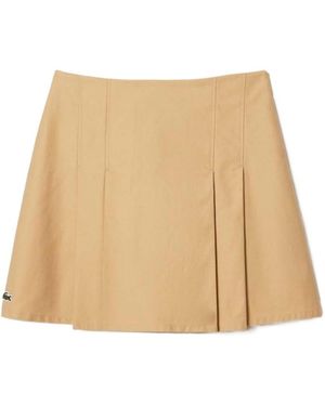 Lacoste Versatile And Gentle Short Skirt - Natural