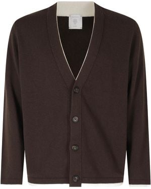 Eleventy Button-Fastening V-Neck Cardigan - Black