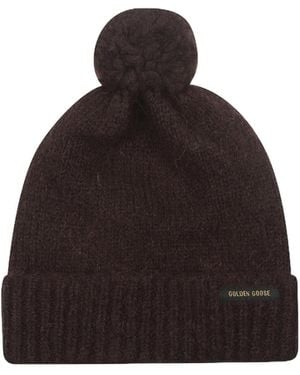 Golden Goose Pon Pon Beanie - Brown