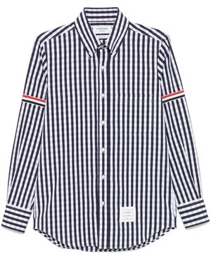Thom Browne Stripes Shirts - Blue