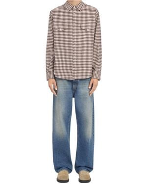 MM6 by Maison Margiela Chequered Flannel Shirt - Blue
