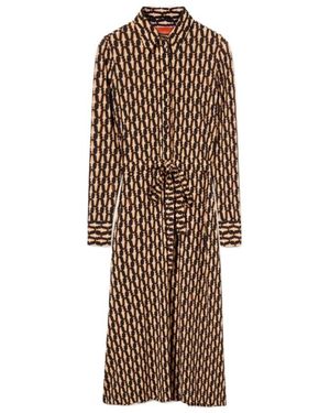 La DoubleJ Perry Street Belted Shirt Dress - Brown