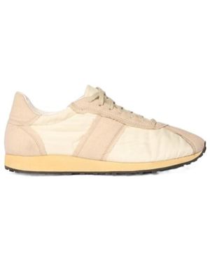 The Row Round-Toe Sneakers - Natural