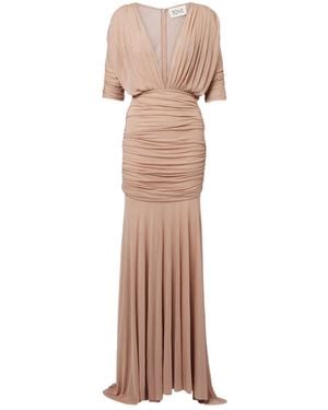 TOVE Devi Semi-Sheer Maxi Dress - Pink