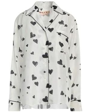 Marni Two-Color Shirt - White