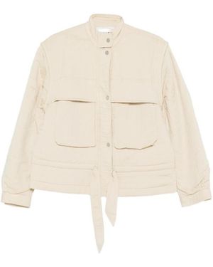 Isabel Marant Isabel Marant Étoile Blandina Tie Detailed Jacket - Natural