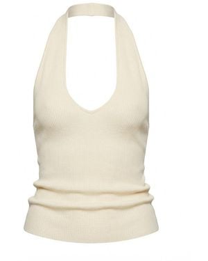 AYA MUSE Knitted Tank Top - Natural