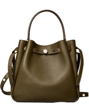 Tory Burch Romy Leather Shoulder Bag - Green