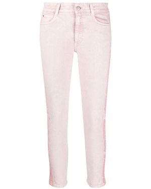 Stella McCartney Logo Detailed Slim Fit Jeans - Pink