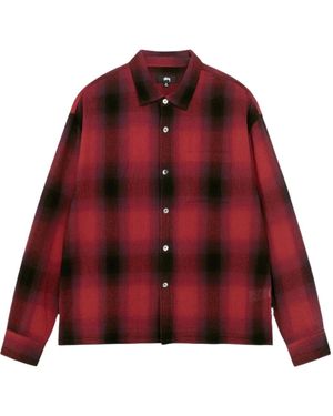Stussy Long Sleeve Shirt - Red