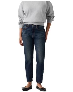Levi's 501 Crop Jeans - Blue