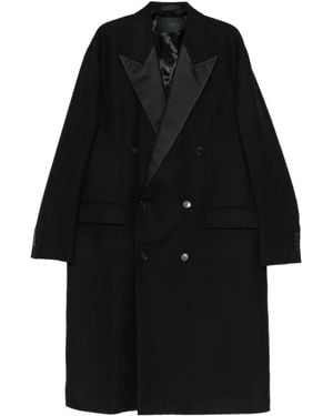 Lanvin Satin Lapel Coat - Black