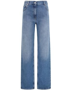 Calvin Klein Faded Straight-Leg Jeans - Blue