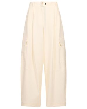 P.A.R.O.S.H. Pleated Casual Pants - White