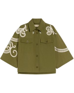 Weekend by Maxmara Embroidery Shirt - Green
