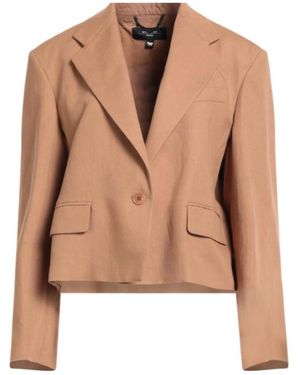 Max Mara Minimalist Singlebreasted Blazer - Natural