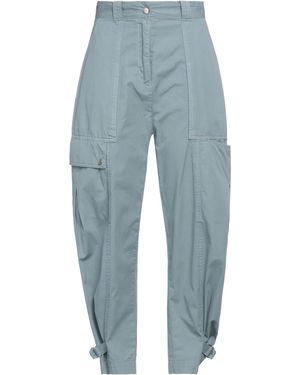 Tory Burch High-Waisted Plus-Size Cargo Pants - Blue