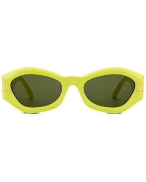 Dior Eyewear Geometric Frame Sunglasses - Yellow