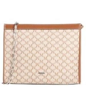 Max Mara Logo-Print Cross-Body Bags - Natural